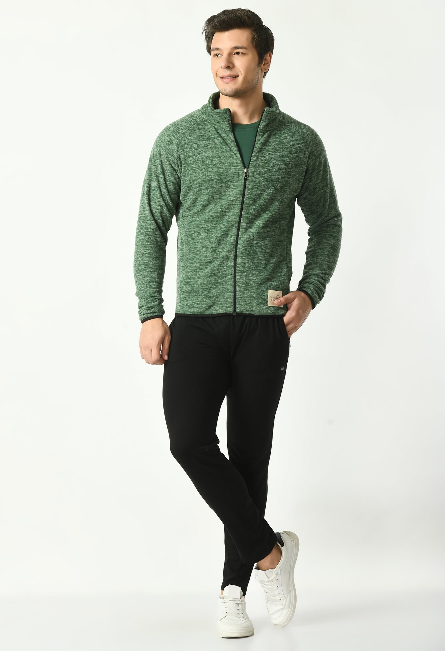 Polar Fleece Jacket for Men | Forest Green | USI