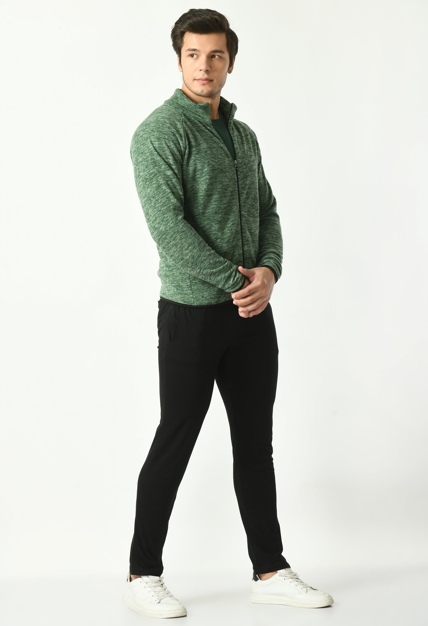 Polar Fleece Jacket for Men | Forest Green | USI