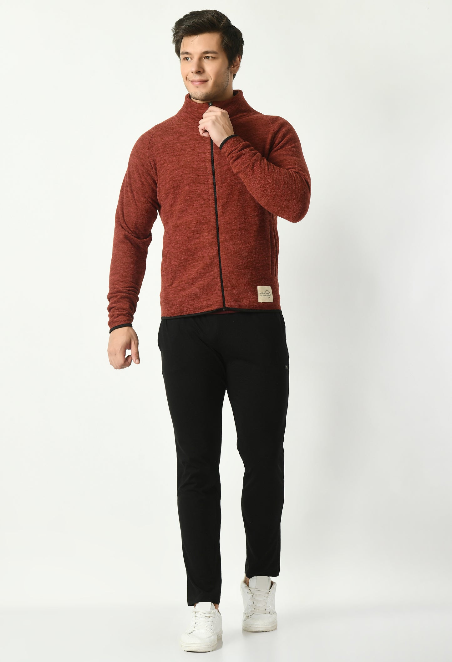 Polar Fleece Jacket for Men | Maroon | USI