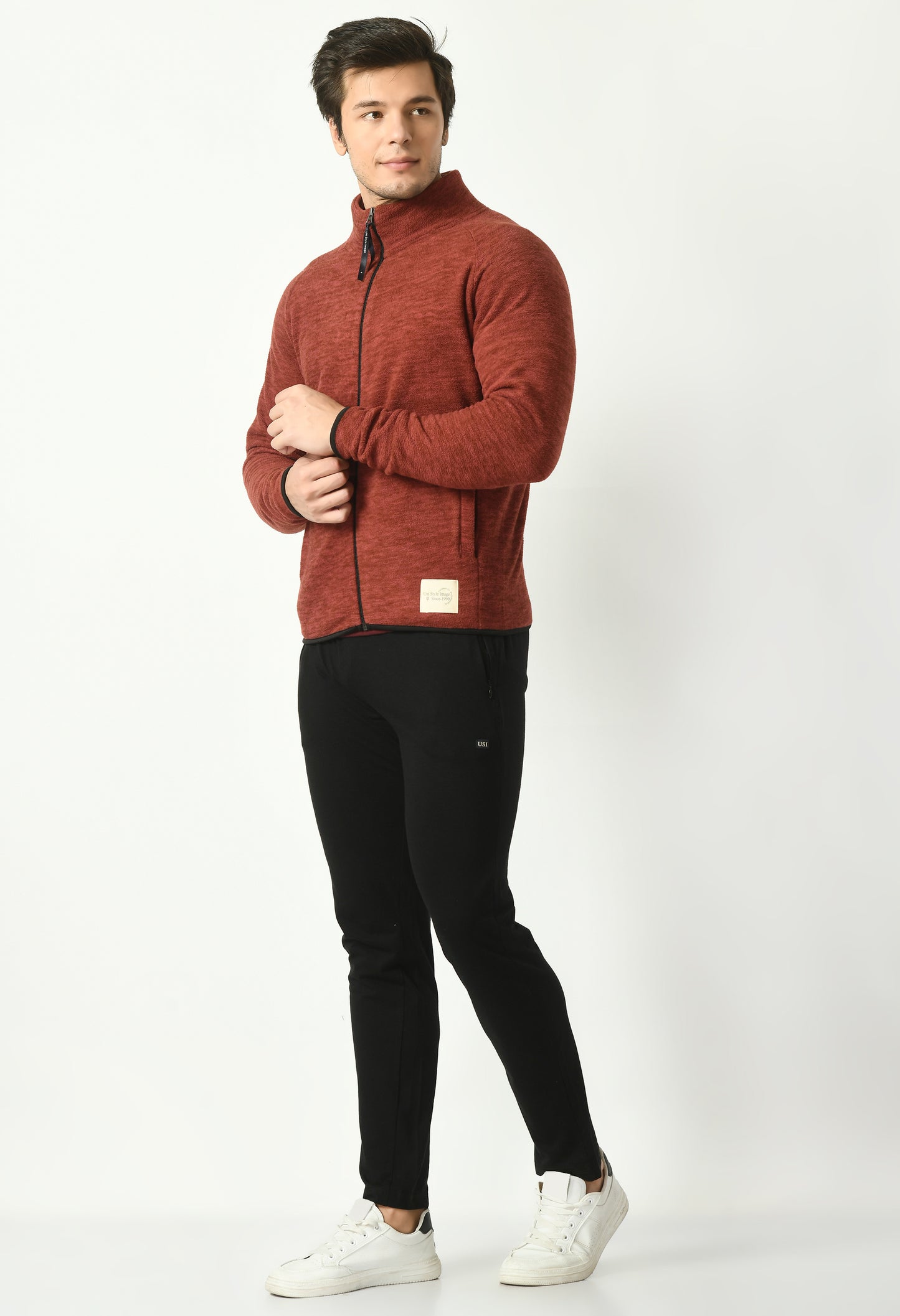 Polar Fleece Jacket for Men | Maroon | USI