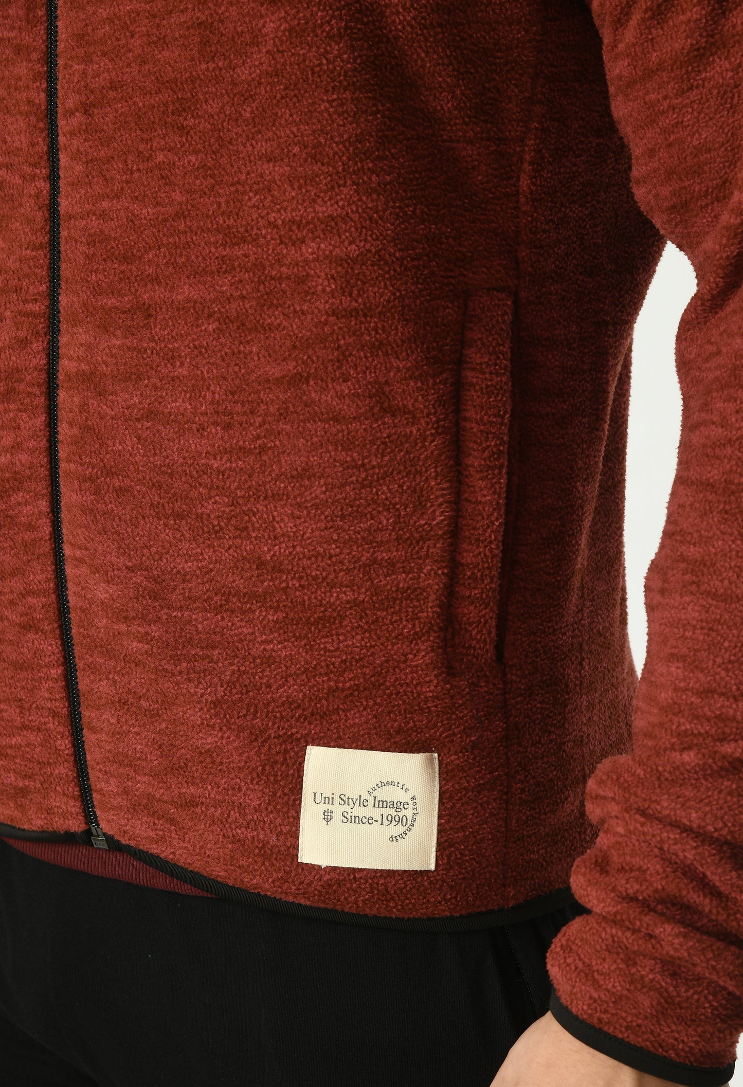 Polar Fleece Jacket for Men | Maroon | USI