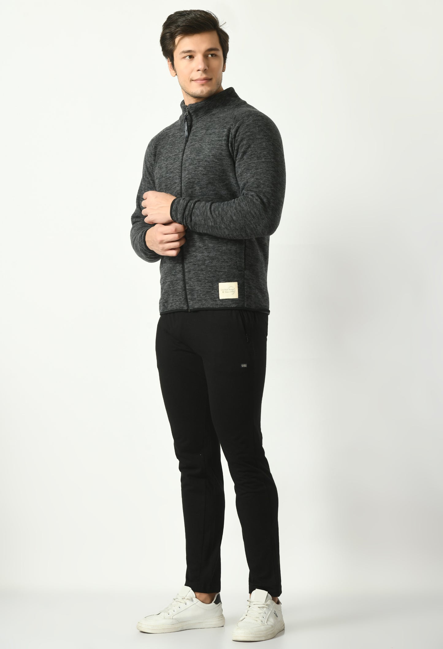 Polar Fleece Jacket for Men | Dark Anthra | USI