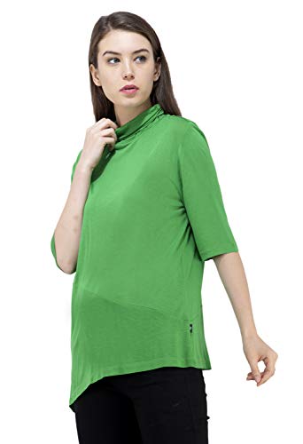 USI Uni Style Image Women's Regular High Neck 3/4 Sleeve Top