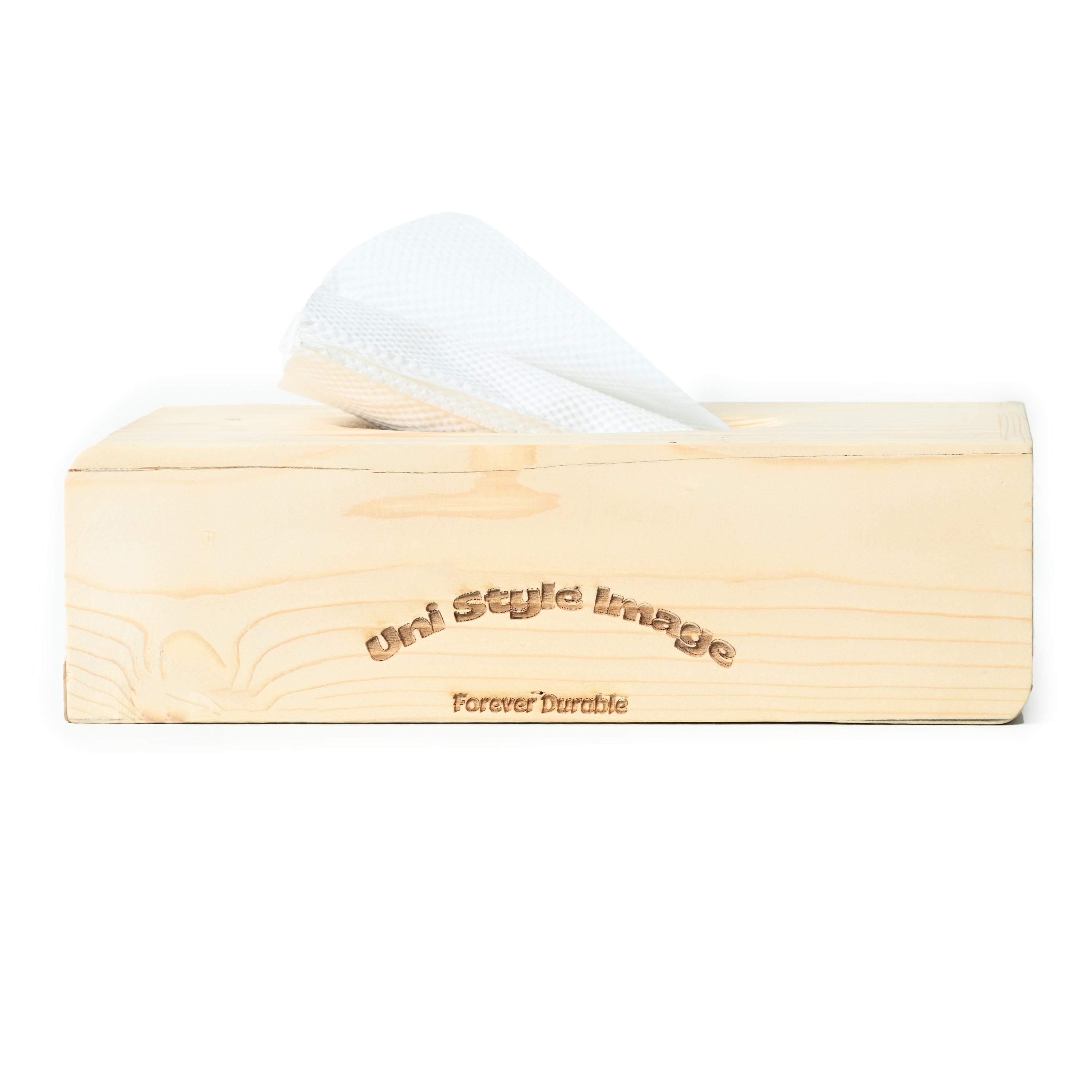 USI Upcycled Wooden Tissue Box | Durable, Sustainable, Classic