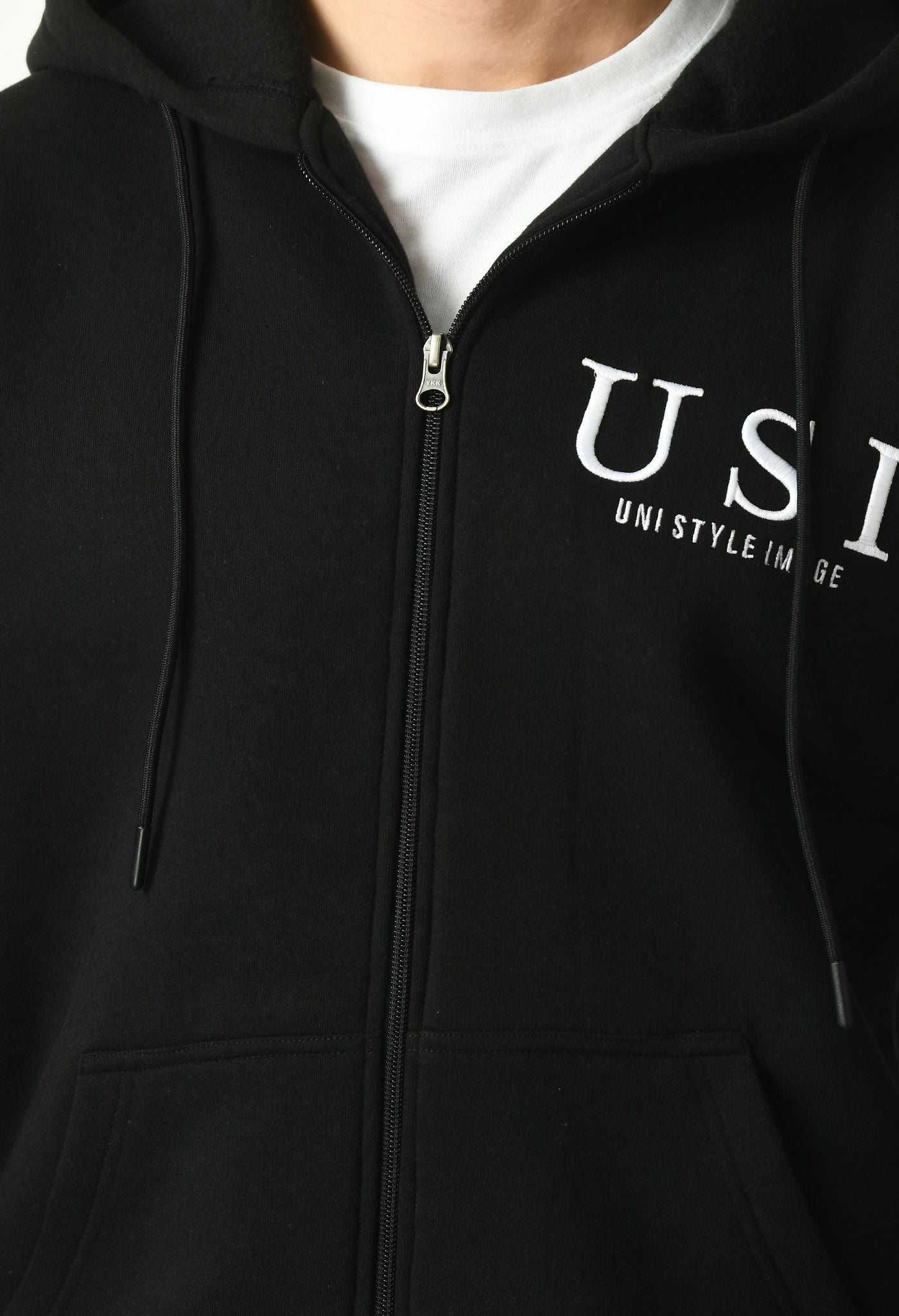 Men's front open hoodie | USI logo on chest | Hooded jacket