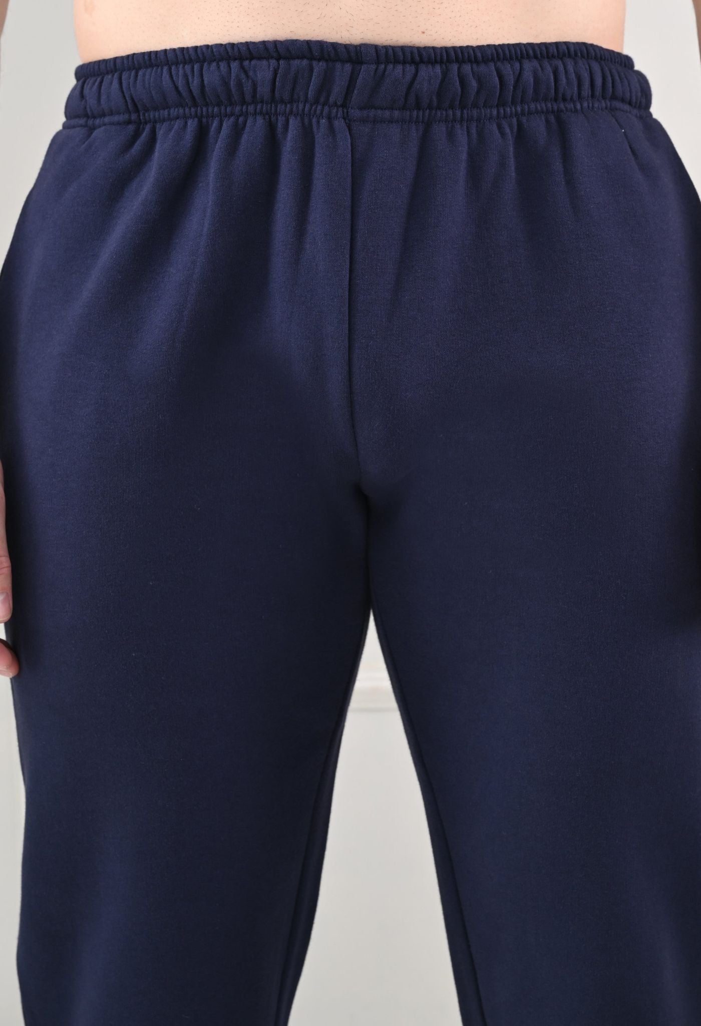 USI Men's Warm Cotton Fleece Trackpant | Super Soft, Comfortable | Regular fit - Zip & Pen Pocket