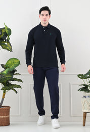 USI Men's Warm Cotton Fleece Trackpant | Super Soft, Comfortable | Regular fit - Zip & Pen Pocket