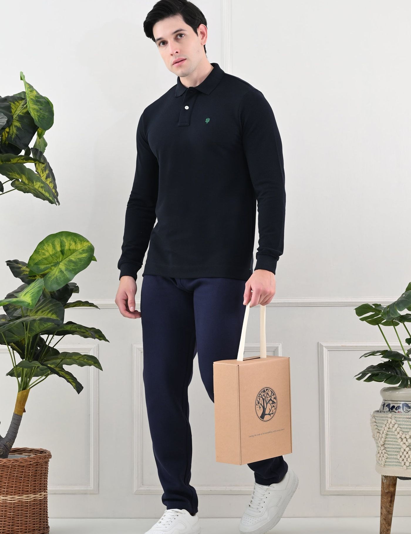 USI Concept 11 Polo Full Sleeves | Durable, Sustainable, Classic | Smart fit Polo T-shirt