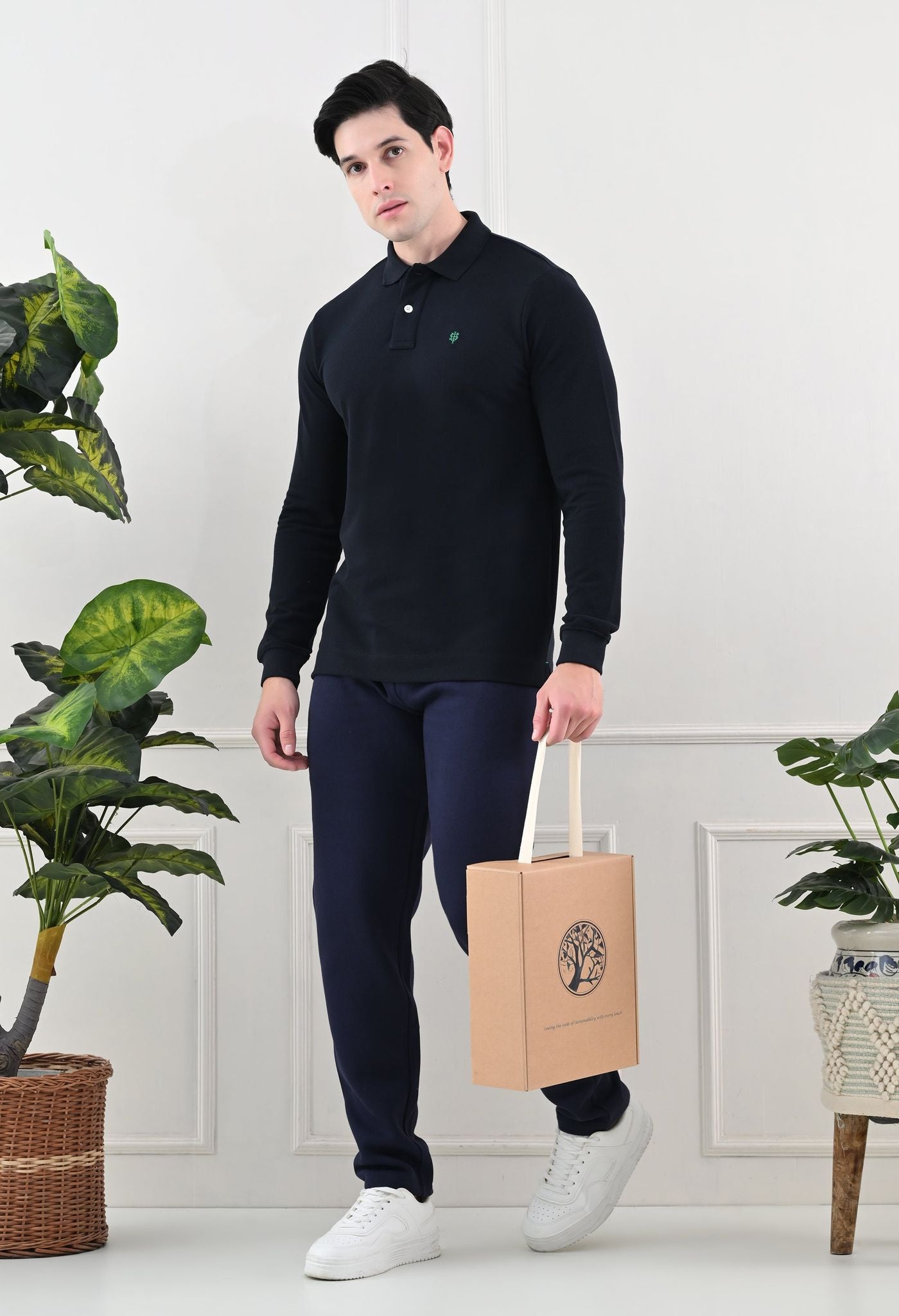 USI Concept 11 Polo Full Sleeves | Durable, Sustainable, Classic | Smart fit Polo T-shirt