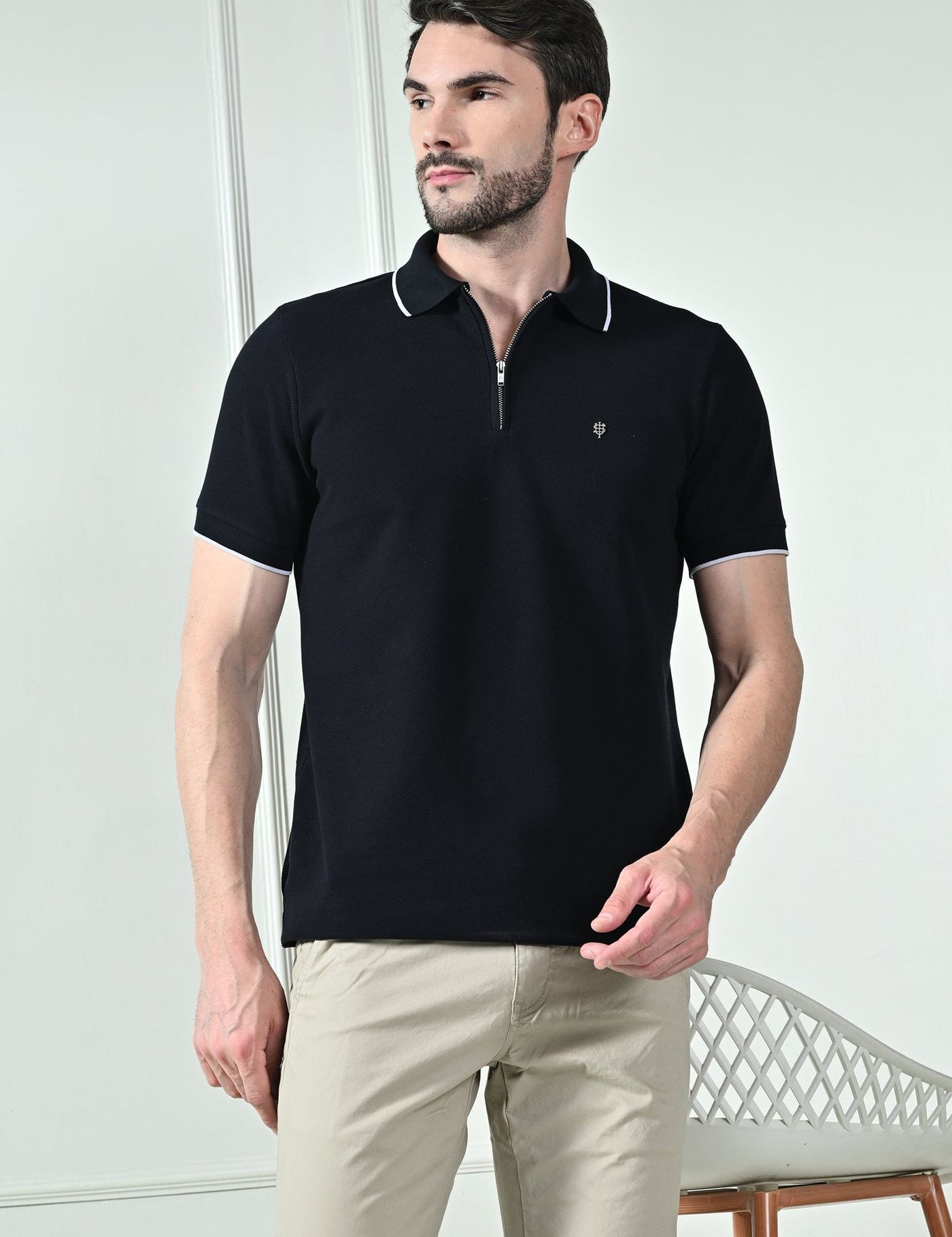 USI Concept 11 Polo with Tipping & Zip