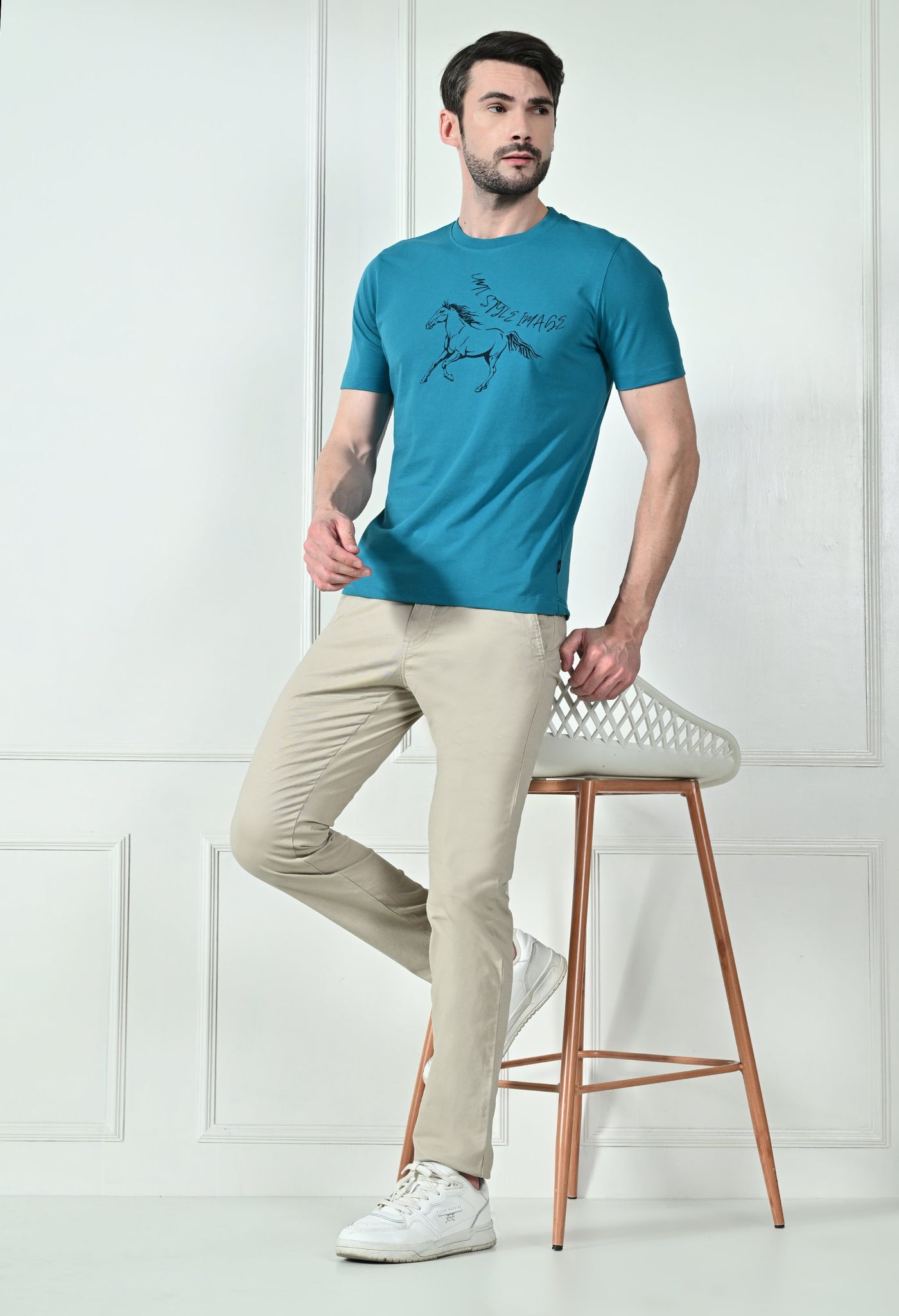 USI Crew neck graphic tee | Horse mentality #1