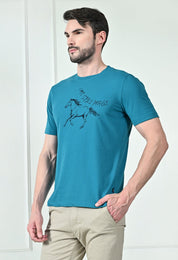 USI Crew neck graphic tee | Horse mentality #1