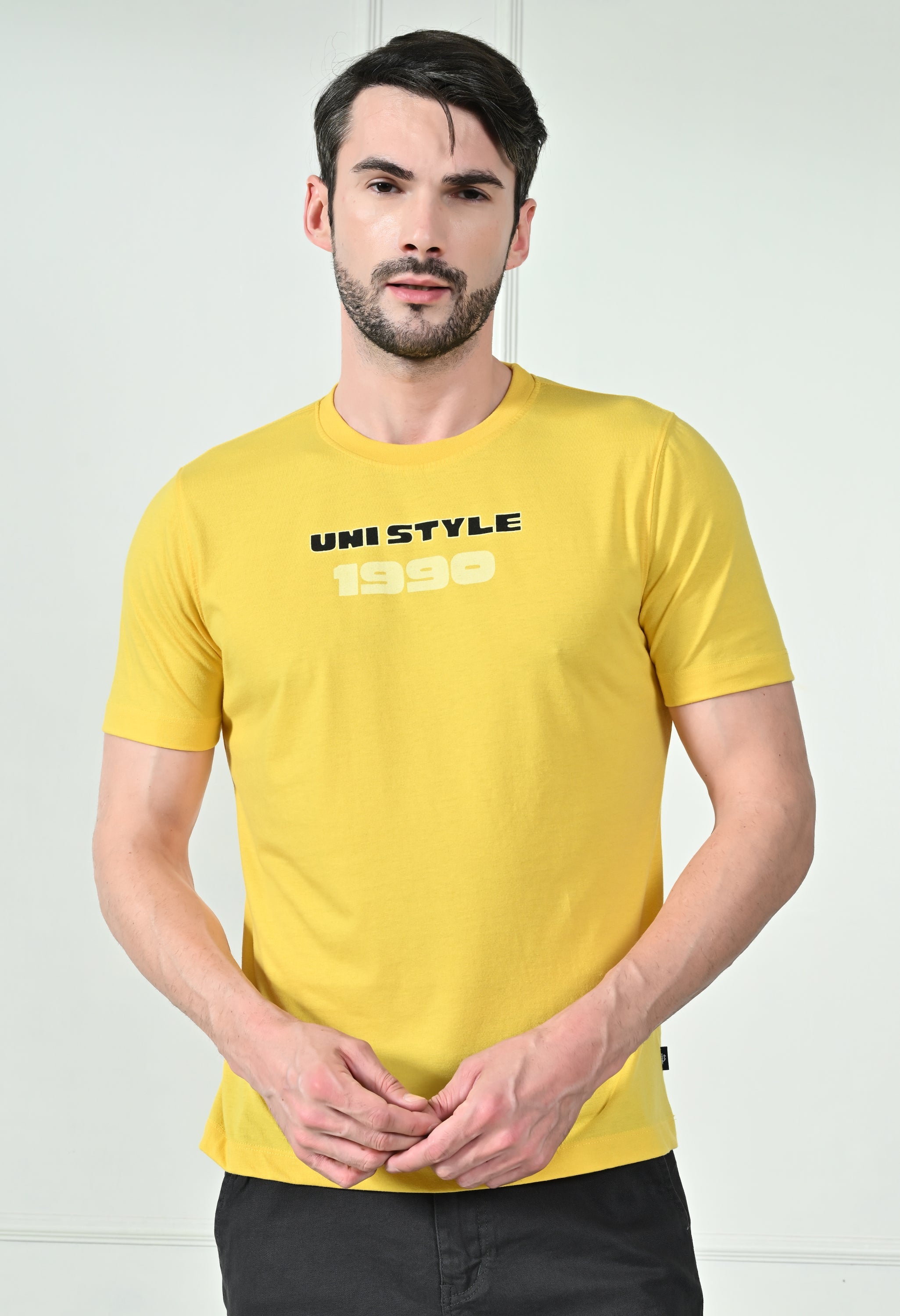 USI crew neck graphic tee | 1990