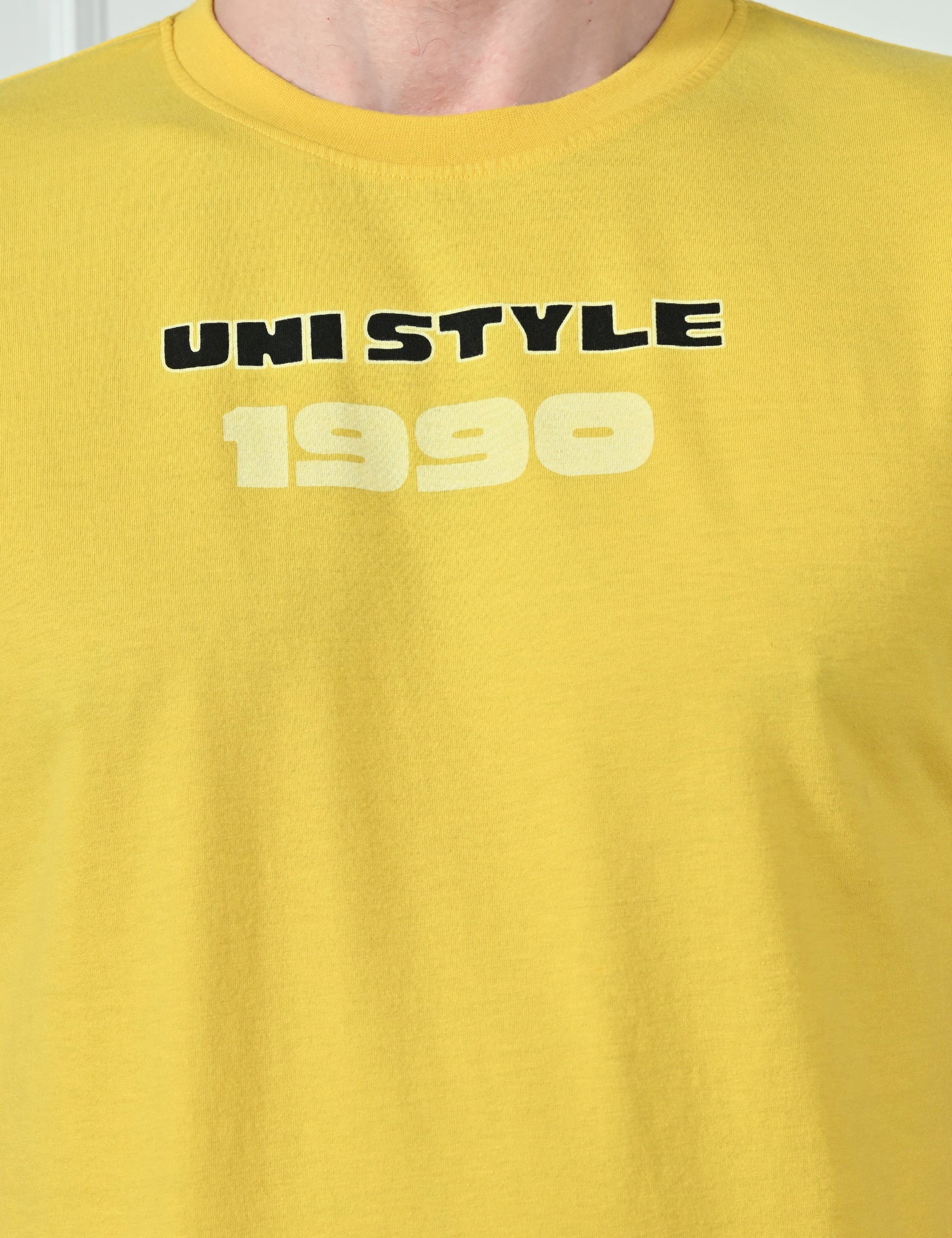 USI crew neck graphic tee | 1990