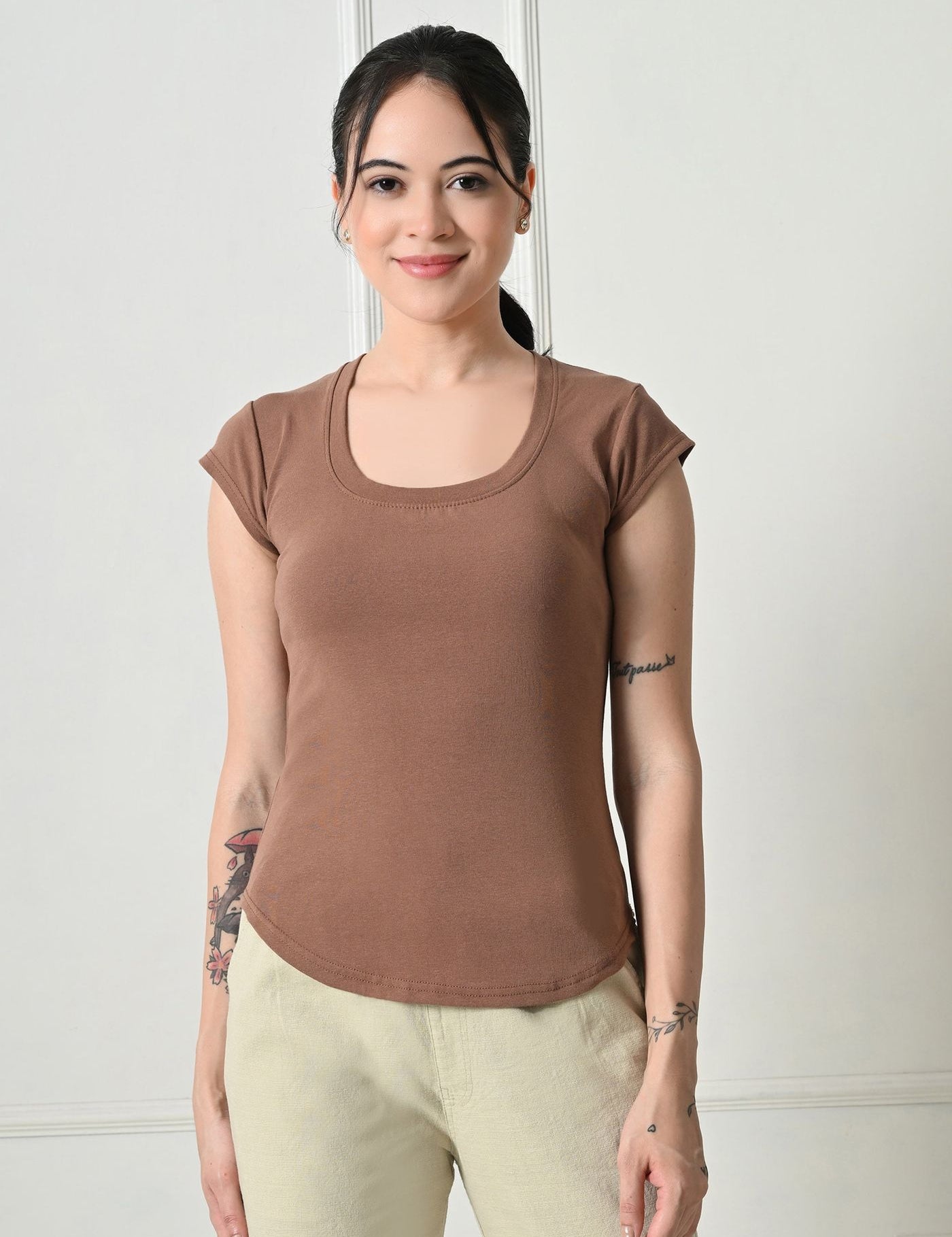 USI U Neck Top | Soft , Durable , Elegant