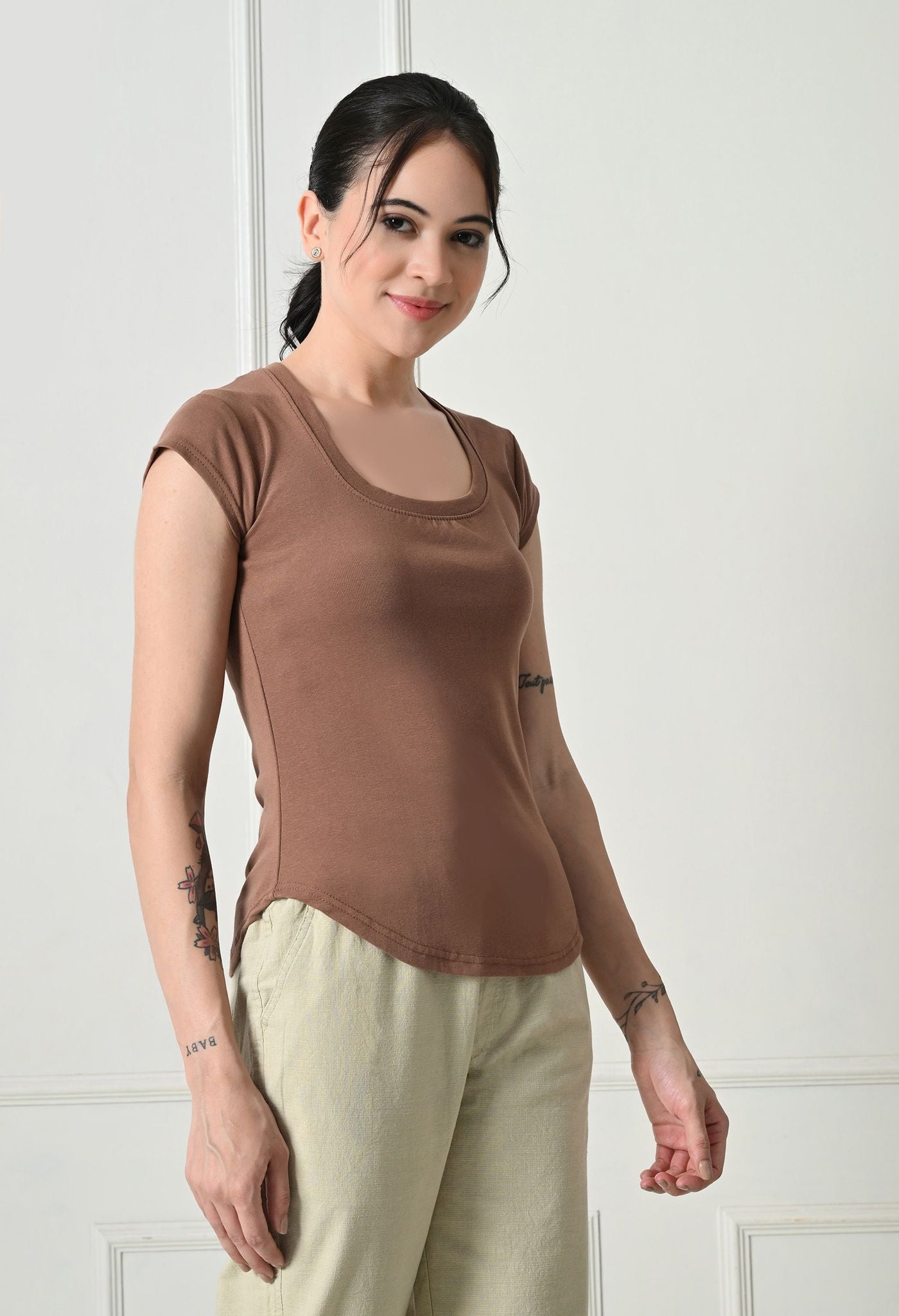 USI U Neck Top | Soft , Durable , Elegant
