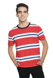 USI Round Neck T-shirt with Strip