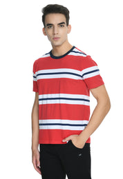 USI Round Neck T-shirt with Strip
