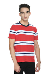 USI Round Neck T-shirt with Strip