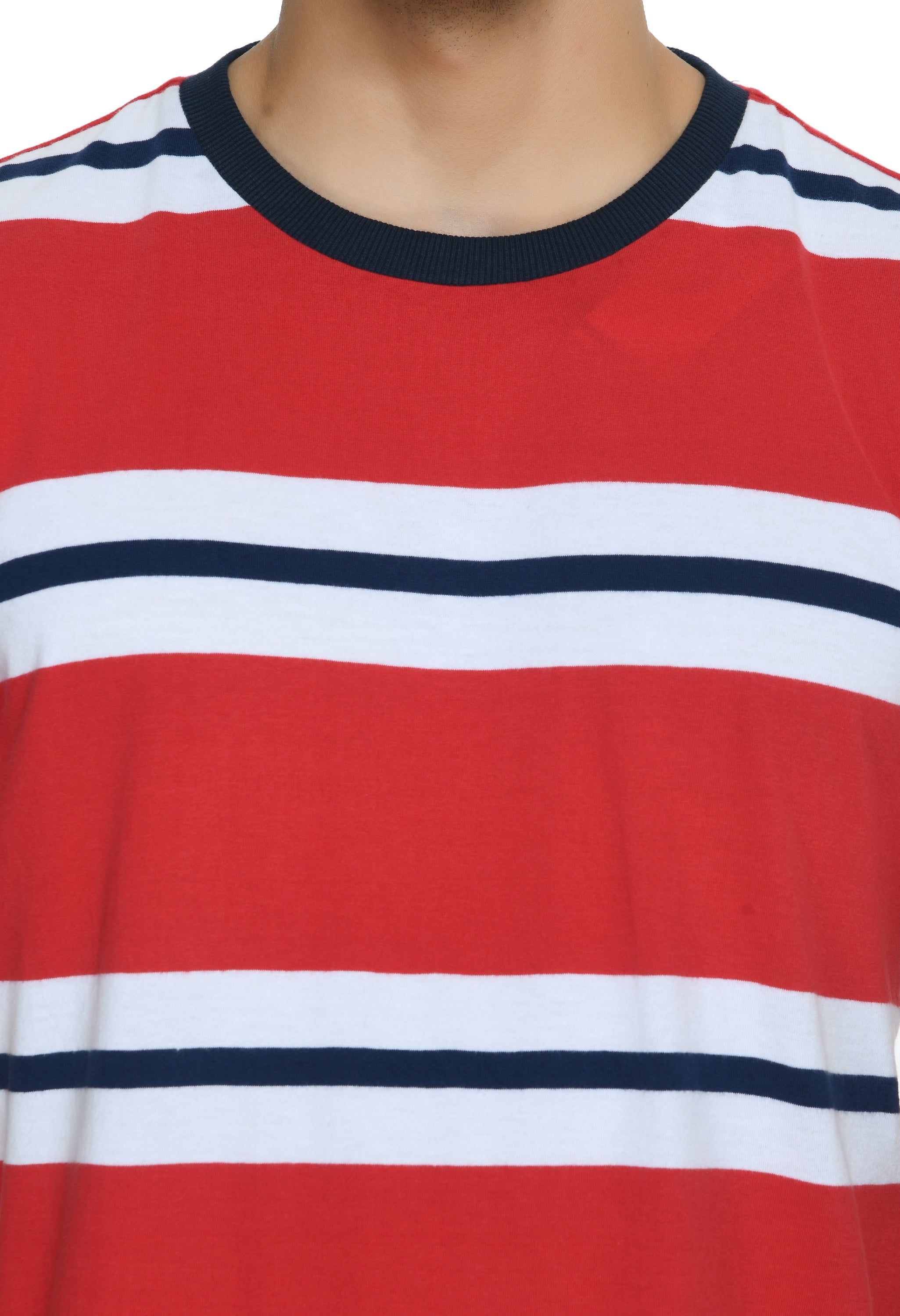 USI Round Neck T-shirt with Strip