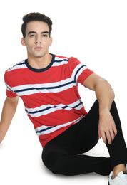 USI Round Neck T-shirt with Strip