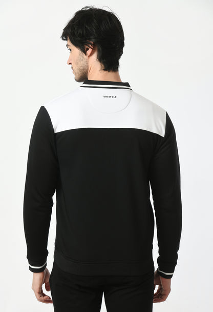 Bomber mix&match Jacket for Men | USI Bomber jacket | Black and White