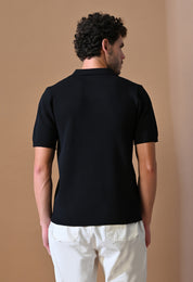 Textured Johnny Collar Polo for Men | Effortless Class