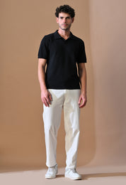 Textured Johnny Collar Polo for Men | Effortless Class