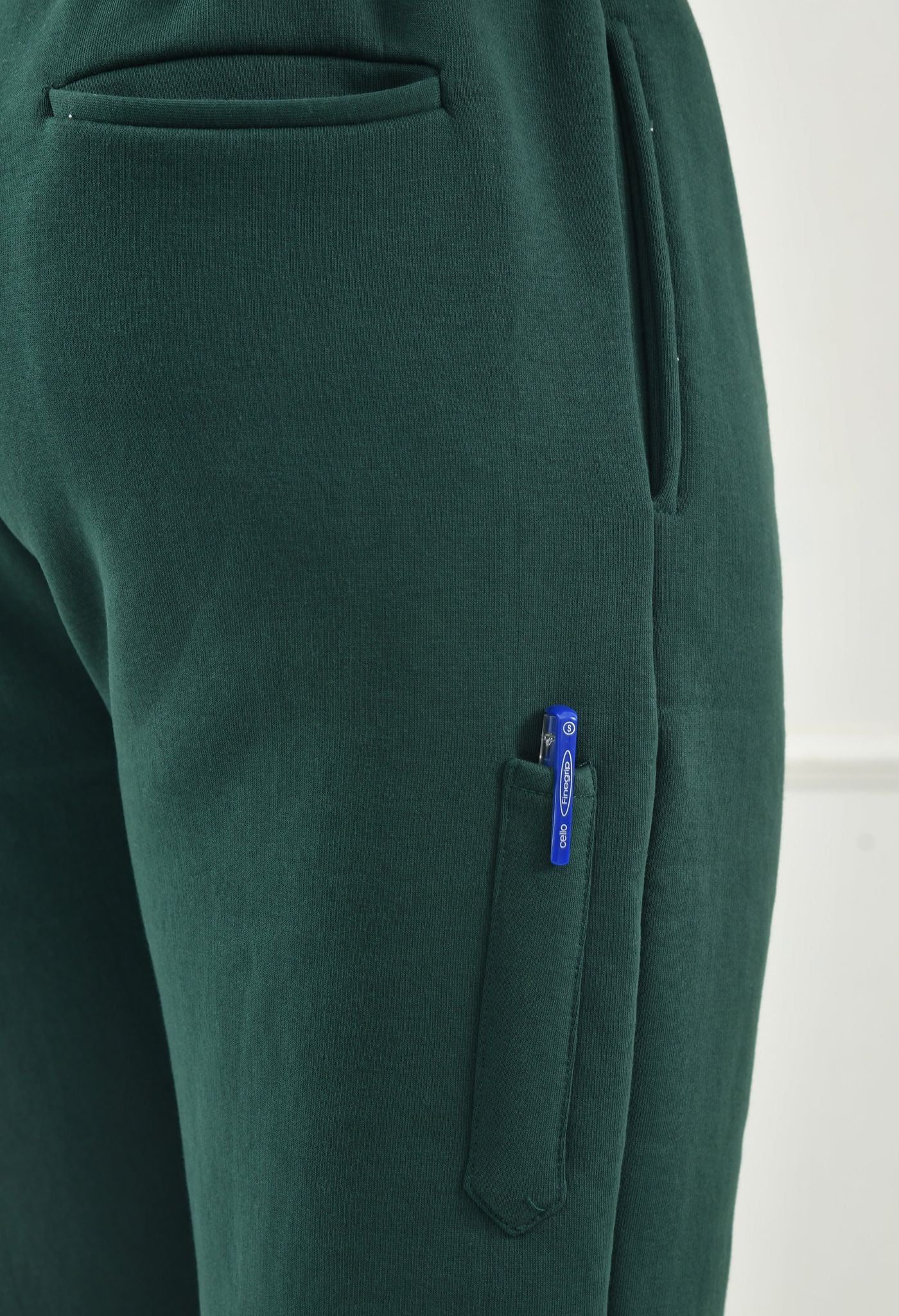 USI Men's Warm Cotton Fleece Trackpant | Super Soft, Comfortable | Regular fit - Zip & Pen Pocket