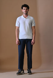 Textured Johnny Collar Polo for Men | Effortless Class