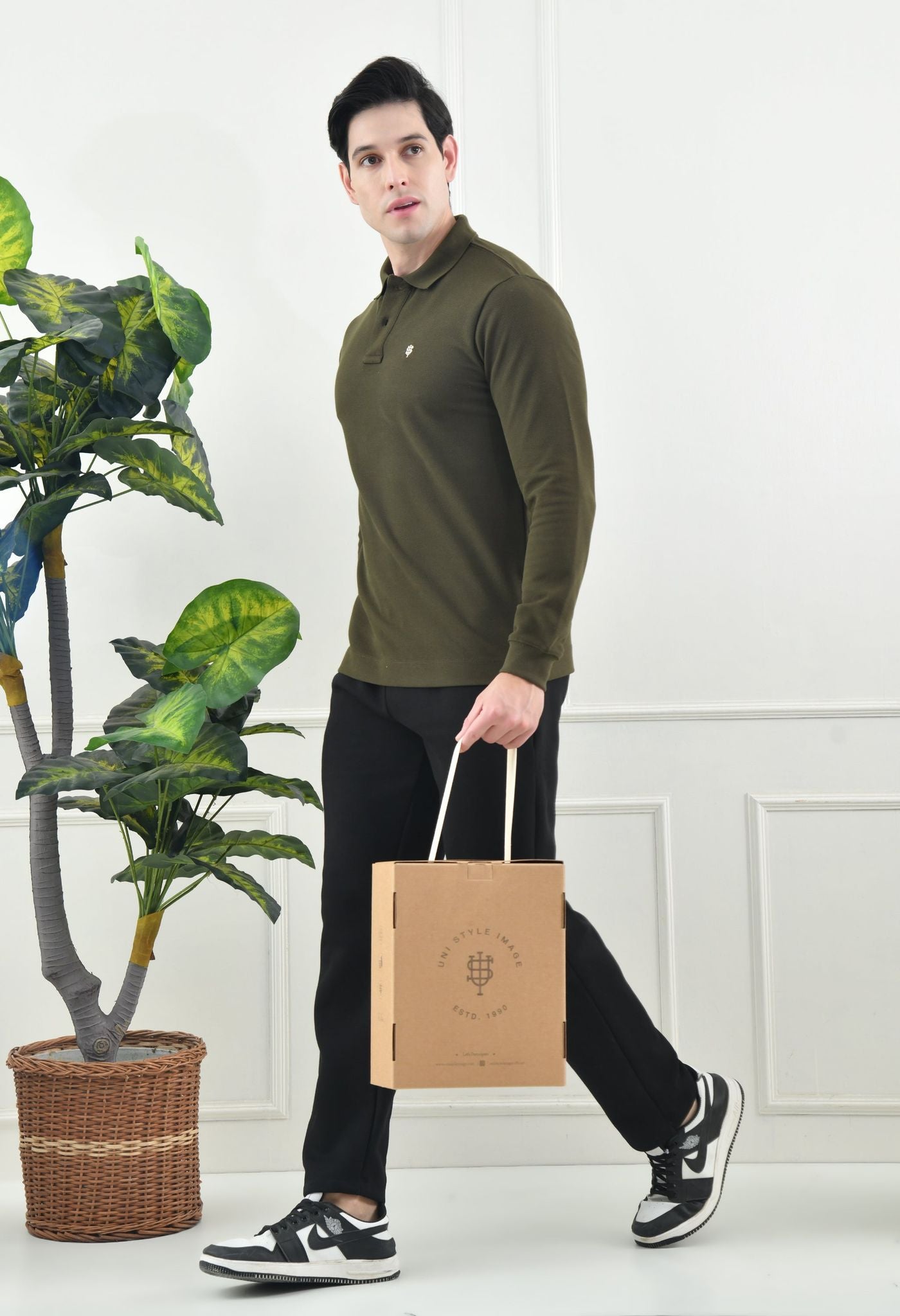 USI Concept 11 Polo Full Sleeves | Durable, Sustainable, Classic | Smart fit Polo T-shirt