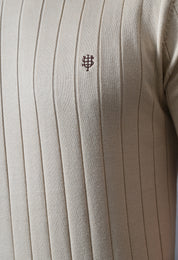 Classic Striped T-shirt with Tipping for Men