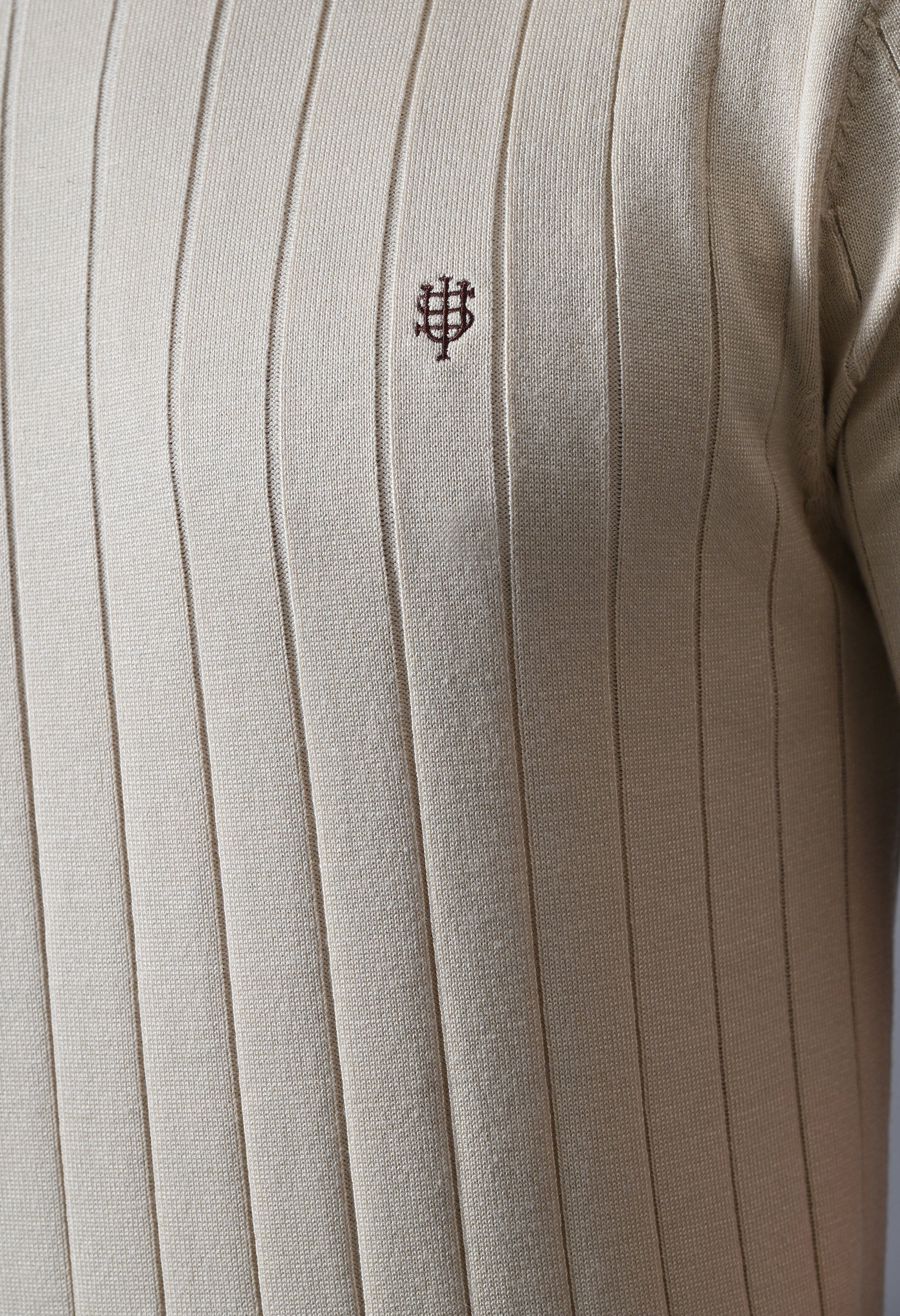 Classic Striped T-shirt with Tipping for Men