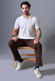 Textured Johnny collar Polo for Men