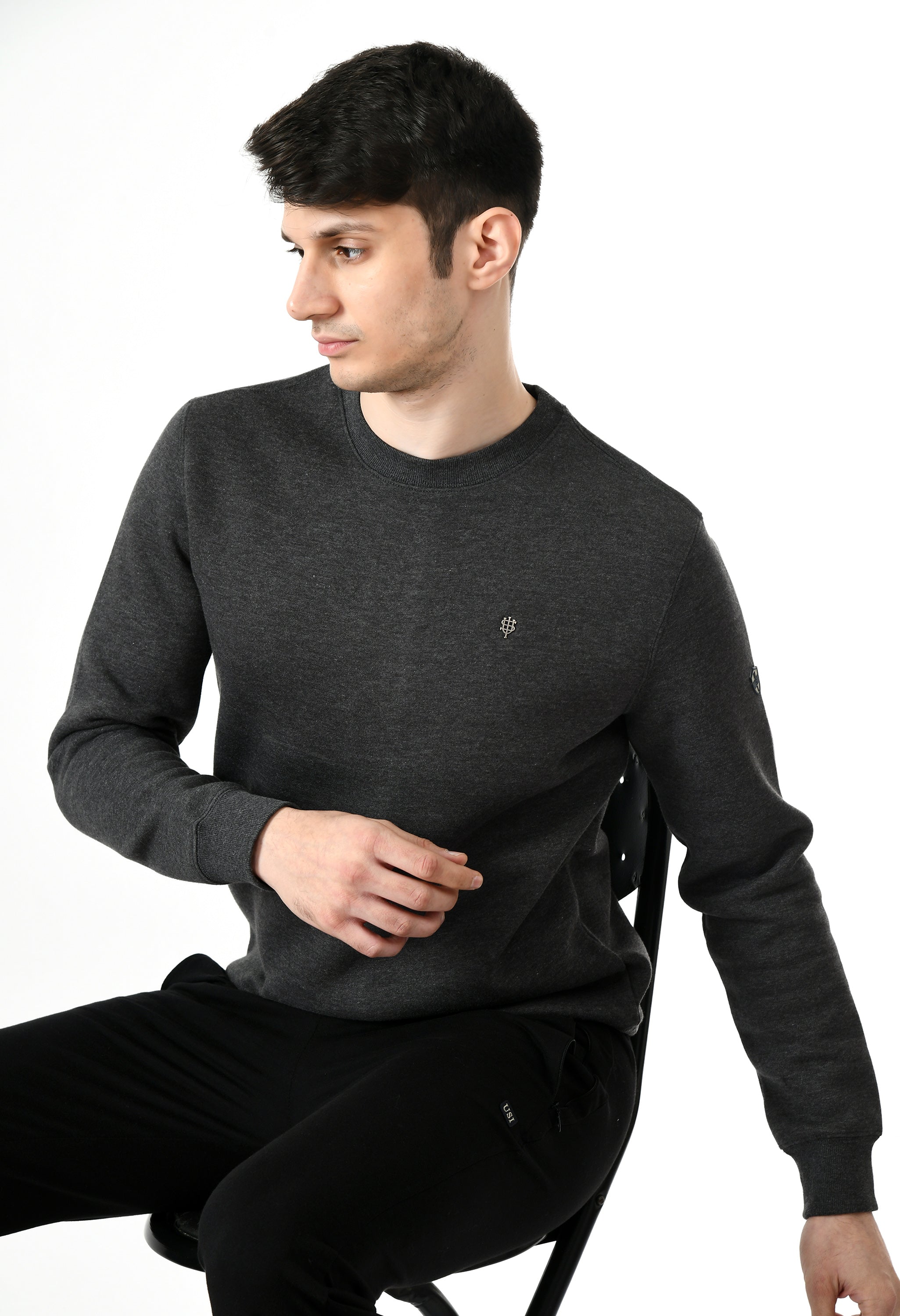 USI Round Neck Sweat Shirt | 100% Cotton | Soft | Durable