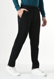 USI Men's Warm Cotton Fleece Trackpant | Super Soft, Comfortable | Regular fit - Zip & Pen Pocket