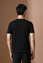 Terry Diagonal Striped T-shirt | High quality Cotton Terry