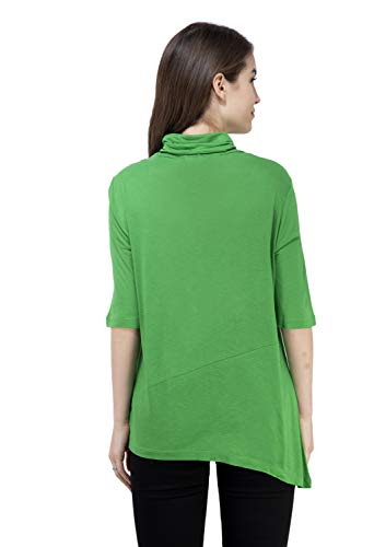 USI Uni Style Image Women's Regular High Neck 3/4 Sleeve Top