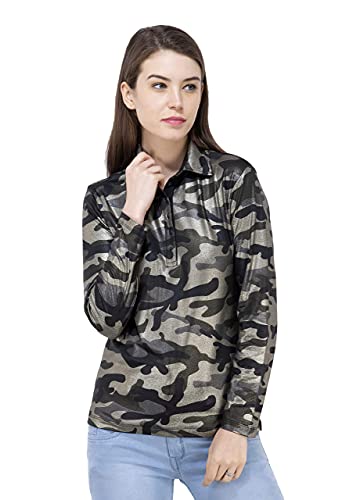 USI Uni Style Image Womens Polyester Full Sleeve Polo T-Shirt